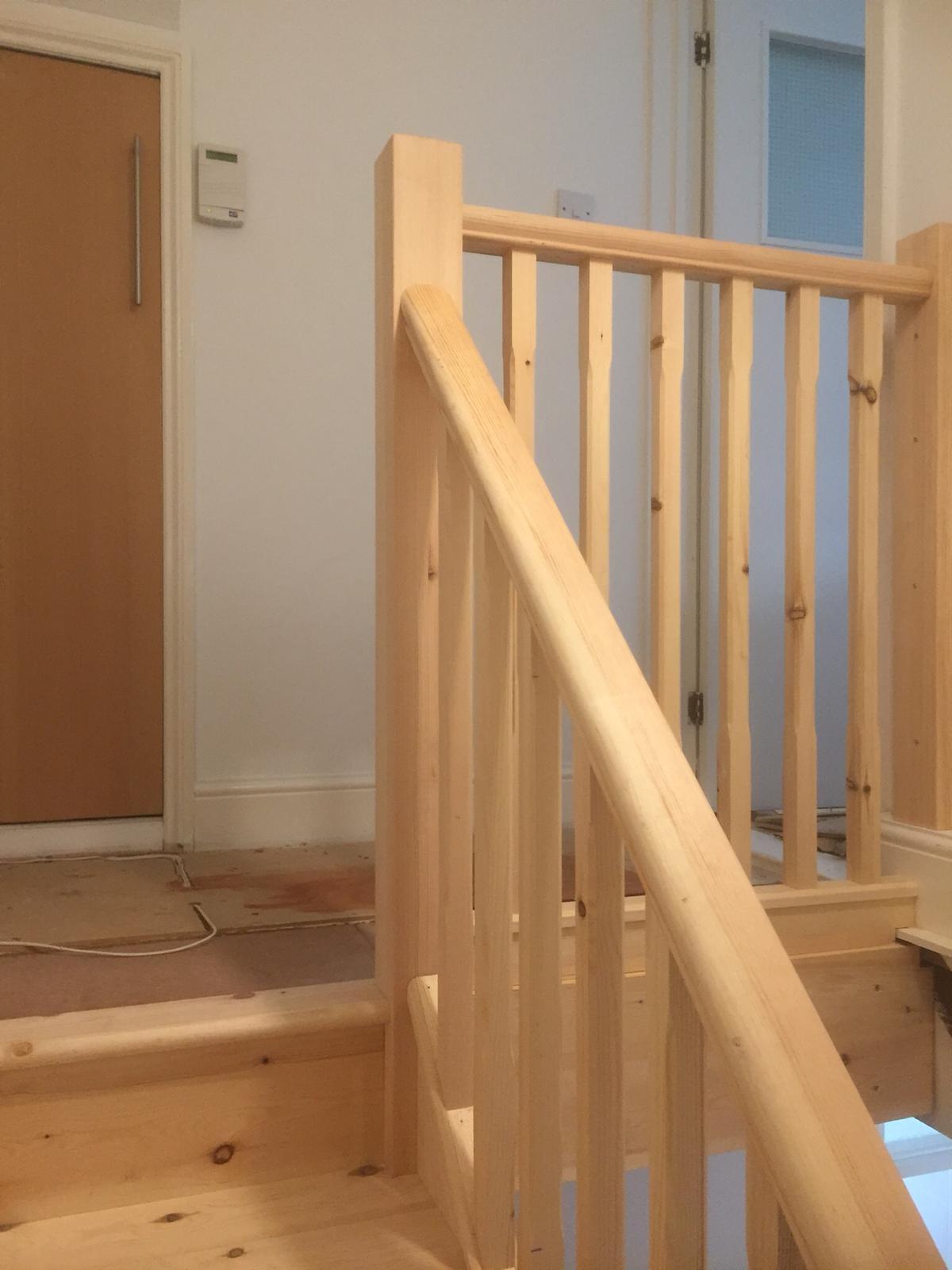Softwood staircase