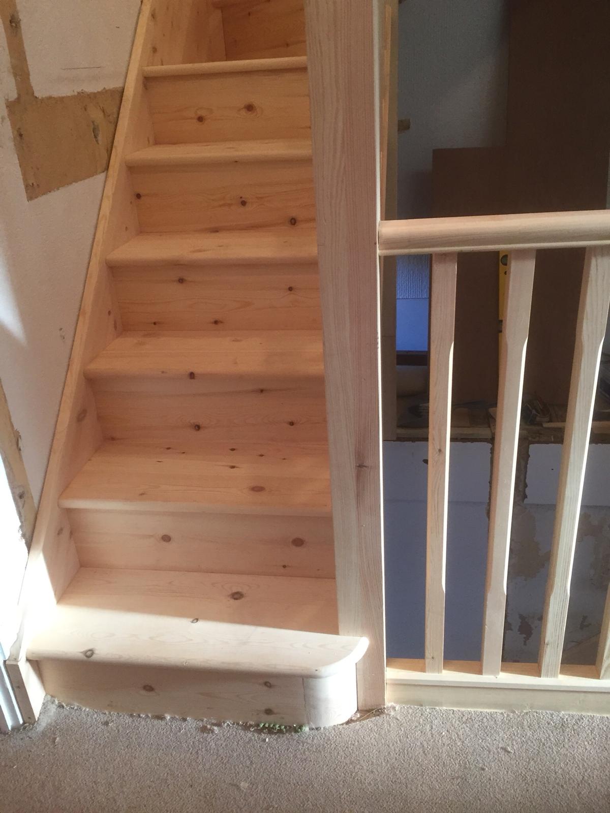 Softwood staircase