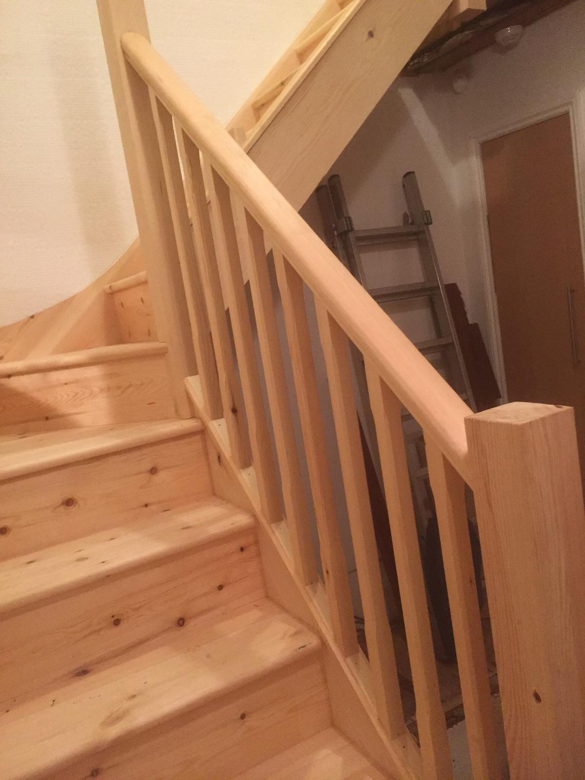 Softwood staircase