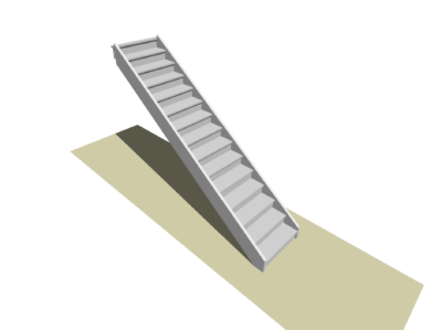 straight flight staircase
